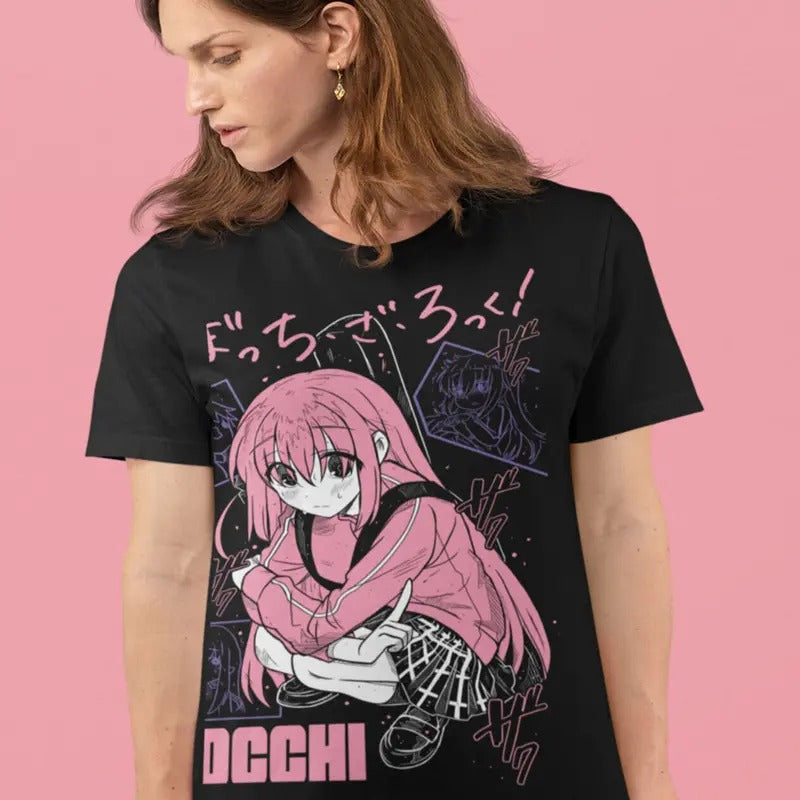 Hitori Gotou T-Shirt S-4XL Bocchi the Rock T-Shirt S-4XL Anime Girl Yamada Nijika Ijichi Hoodie, Sweatshirt | GrindPrints.com
