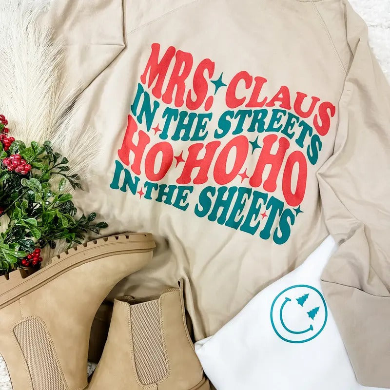Ho Ho Ho Graphic Sweatshirt T-Shirts, Hoodie | GrindPrints.com