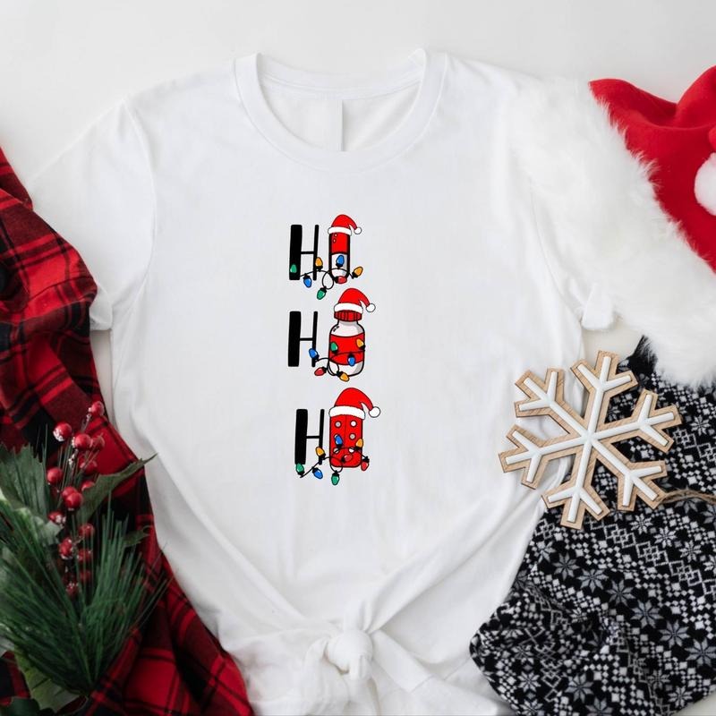 Ho Ho Ho Pharmacy Shirt Pharmacy Funny Pharmacist X Mas Party Merry T-Shirts, Hoodie, Sweatshirt