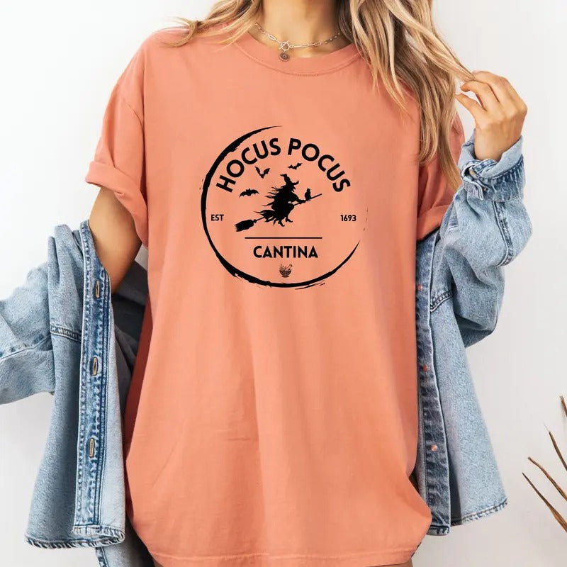 Hocus Pocus Cantina Halloween Custom colors tee shirt Casual Hoodie, Sweatshirt | GrindPrints.com