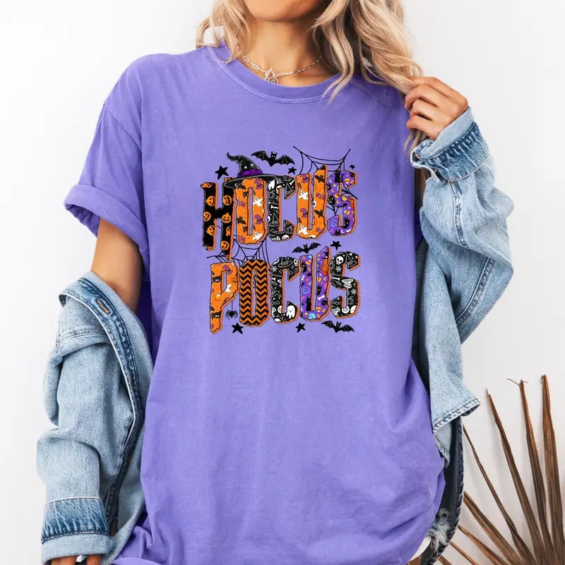 Hocus Pocus Halloween Custom colors tee shirt Casual Hoodie, Sweatshirt | GrindPrints.com