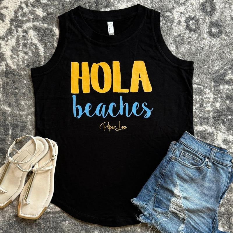 Hola Beaches Color Premium Relaxed Fit Tank T-Shirts, Hoodie, Sweatshirt | GrindPrints.com