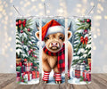 Holiday Cow 20oz Stainless steel tumbler T-Shirts, Hoodie, Sweatshirt | GrindPrints.com