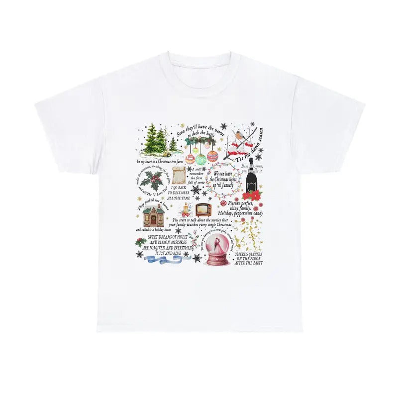 Holiday Garden Melody T-Shirt Christmas Music Scene Graphic Tee Hoodie, Sweatshirt | GrindPrints.com