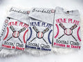 Home Plate Social Club Baseball Sweatshirt or Hoodie with sleeve print and three color color options Fabric Womenswear...
