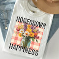Homegrown Happiness Spring Flowers DTF Transfers - THIS IS NOT A SHIRT Hoodie, Sweatshirt | GrindPrints.com