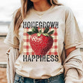 Homegrown Happiness Strawberry DTF Transfers - THIS IS NOT A SHIRT Hoodie, Sweatshirt | GrindPrints.com