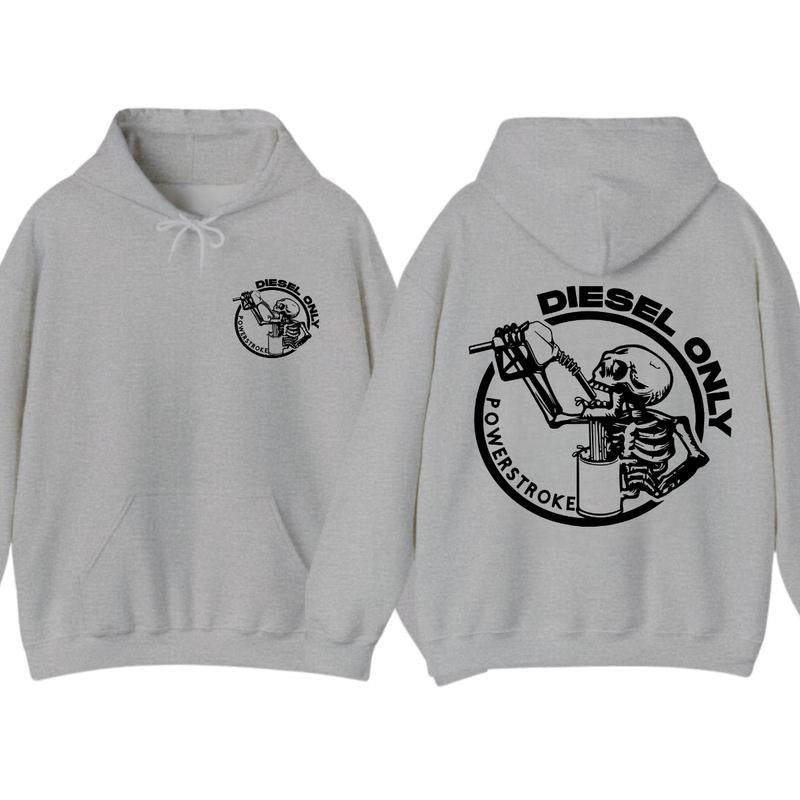 Diesel Only Powerstroke Heavyweight T-Shirt/Sweatshirt/Hoodie - Classic Fit, Unisex, OEKO-TEX Certified | GrindPrints.com