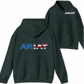 Ariat USA Flag Logo Shirt/Sweatshirt/Hoodie - Men and Women's American Flag Style Hoodie for Outdoor Activities and Daily...