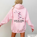 Vintage Unisex NDC Local Girl Pink Camo flage Dog and Moon T-Shirt/Hoodie, 100% Cotton Sleeve, Pullover Womenswear Clothing