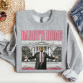 Daddys Home Sweatshirt/Shirt/Hoodie, Retro Crewneck, For Xmas, Cotton, Womenswear Tops Tops Menswear | GrindPrints.com