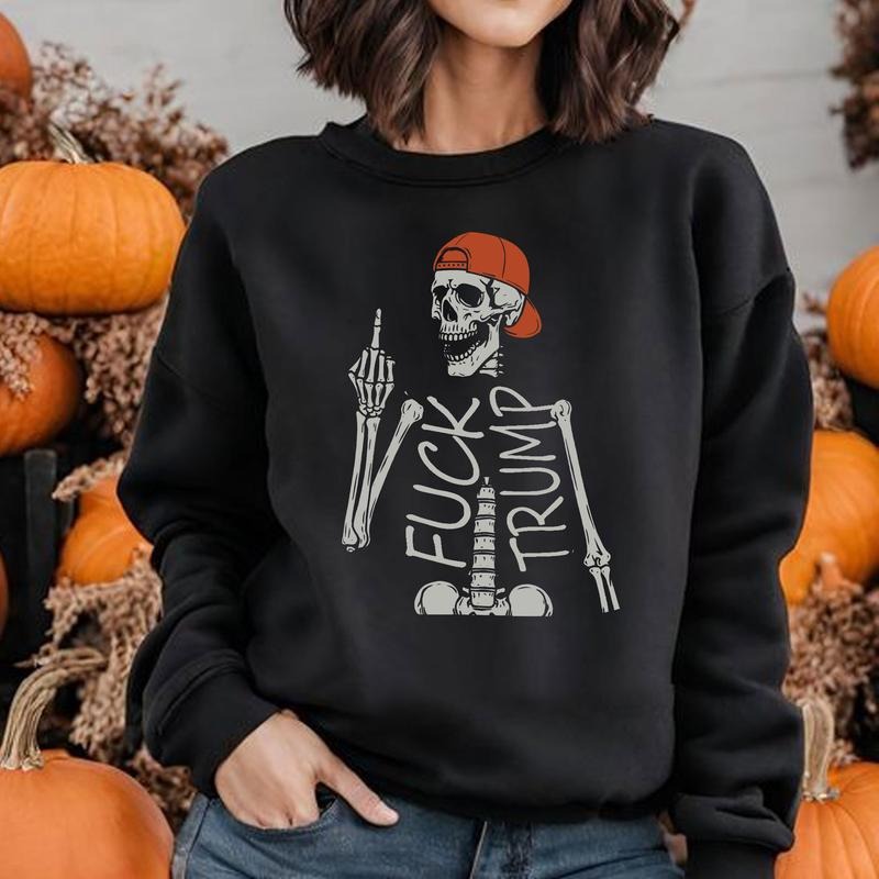 FDT Skeleton Shirt/ Sweatshirt/ Hoodie, Trendy Halloween Shirt, Gift For Him, Gift For Her | GrindPrints.com
