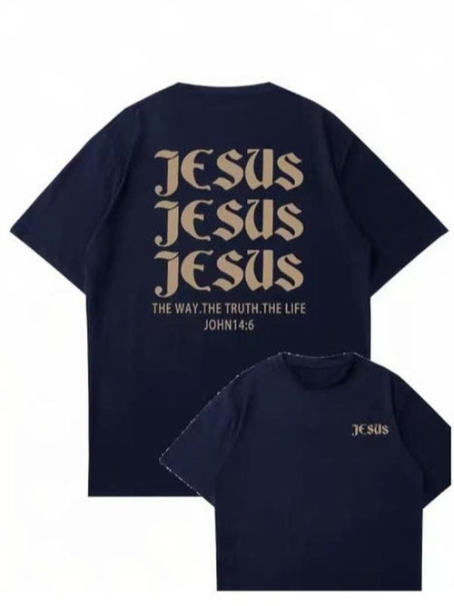 'Jessus Jessus Jessus' Printed Cool Aesthetic Oversized T-shirt/Sweatshirt/Hoodie | GrindPrints.com
