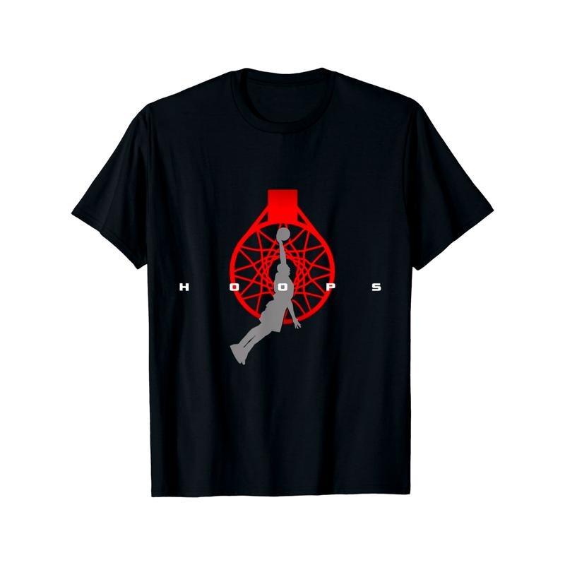 Hoops Basketball Apparel - Basketball T-Shirt made in usa Hoodie, Sweatshirt | GrindPrints.com