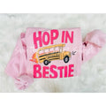 Hop in bestie struggle bus Sweatshirt | Light Pink T-Shirts, Hoodie | GrindPrints.com