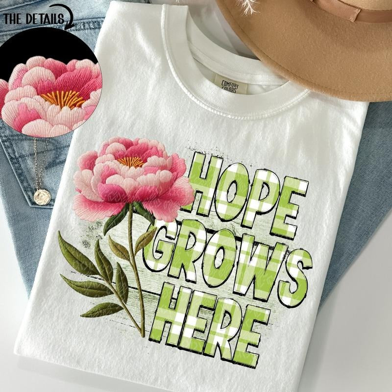 Hope Grows Here DTF Transfers - THIS IS NOT A SHIRT Hoodie, Sweatshirt | GrindPrints.com