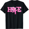 Hope Pink Ribbon Sunflower Breast Cancer Awareness Warrior T-Shirt Made in USA Hoodie, Sweatshirt | GrindPrints.com