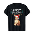 Hoppy Christmas Cute Bunny Christmas Funny Family Matching T-Shirt 100% Cotton Made in USA Hoodie, Sweatshirt