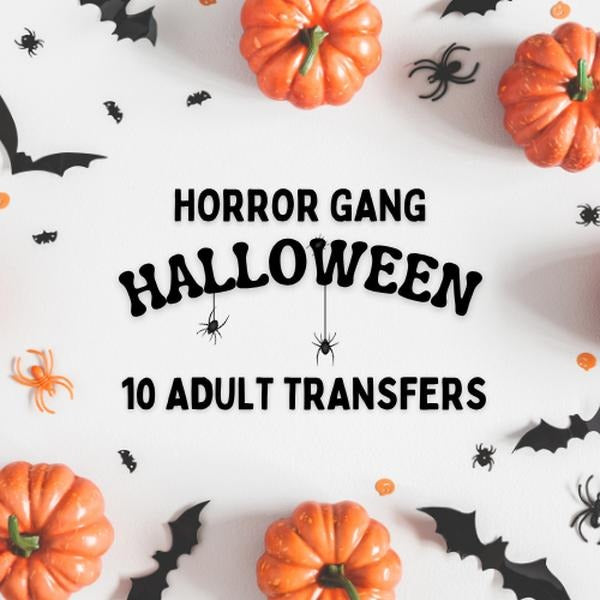 Horror Gang - LIVE ONLY DTF Transfer Gang Sheet, 22 x 60 T-Shirts, Hoodie, Sweatshirt | GrindPrints.com