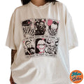 Horror Movies Characters Tarot Card Shirts, Cotton Unisex T-Shirt, Crew Neck, Size S- 3XL, Menswear Top, Womenswear Top...