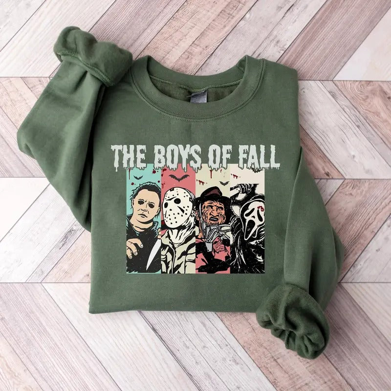 Horror Movies Charracters Shirt, Spooky Movies Halloween Shirt, Halloween Sweatshirt, Boys of Hell Shirt, Spooky...