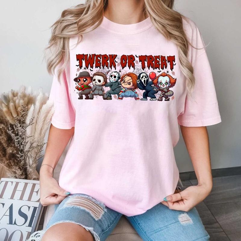 Horror Twerk Or Treat Halloween Shirt, Hallowen Shirt, Cute Fall Shirt, Spooky Season Hoodie, Sweatshirt | GrindPrints.com