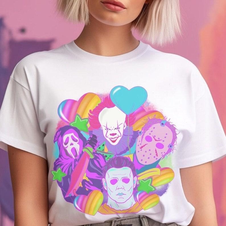 Horror movie shirt, Halloween tshirt, 90s retro Halloween shirt, scary characters tshirt Valentines Hoodie, Sweatshirt