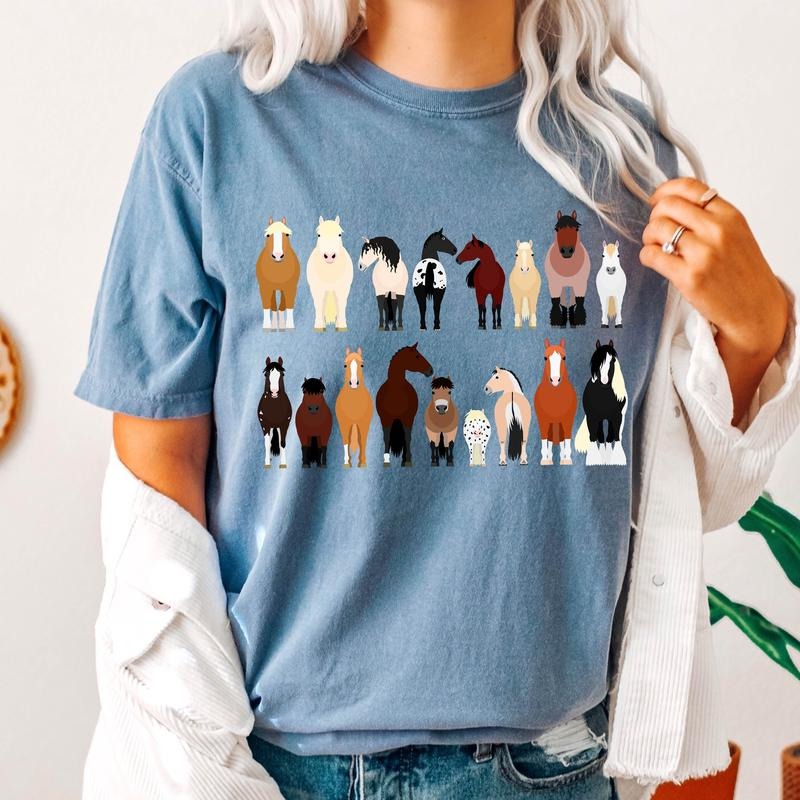 Horse Breeds Farm Animal Lover T-Shirtstyle{n002}2 T-Shirts, Hoodie, Sweatshirt | GrindPrints.com