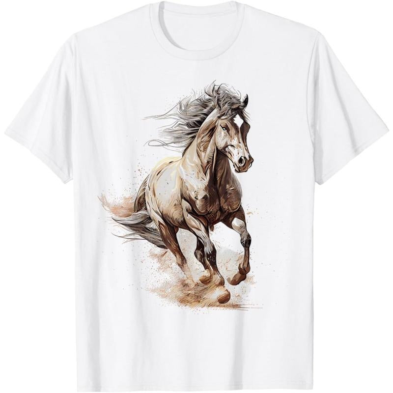 Horse Graphic Horse Graphic for Girls T-Shirt made in usa Hoodie, Sweatshirt | GrindPrints.com