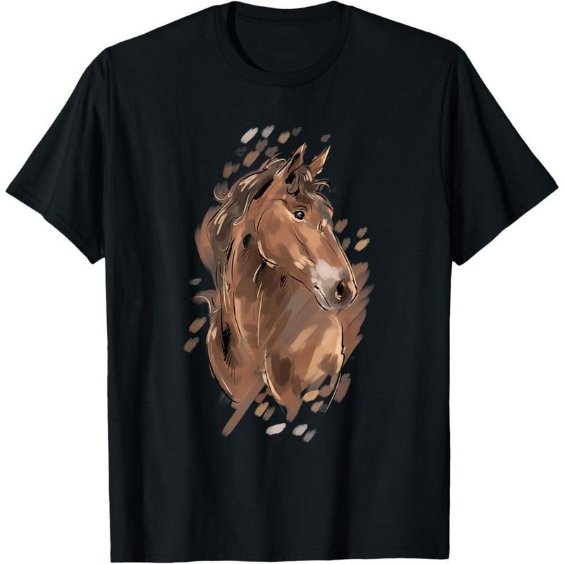 Horse Riding Graphic Women Horseback Horse Owner Equestrian T-Shirt made in usa Hoodie, Sweatshirt | GrindPrints.com