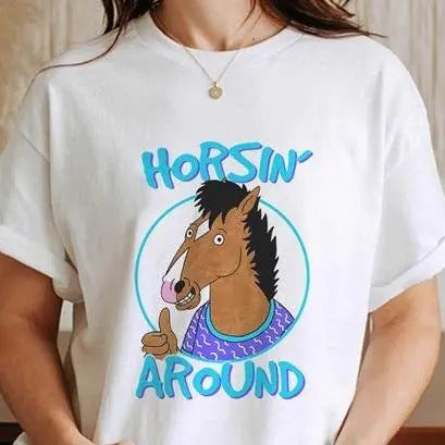Horseman Lovers Movie Tshirt Horsin' Around Classic T Shirt Summer Tee Hoodie, Sweatshirt | GrindPrints.com