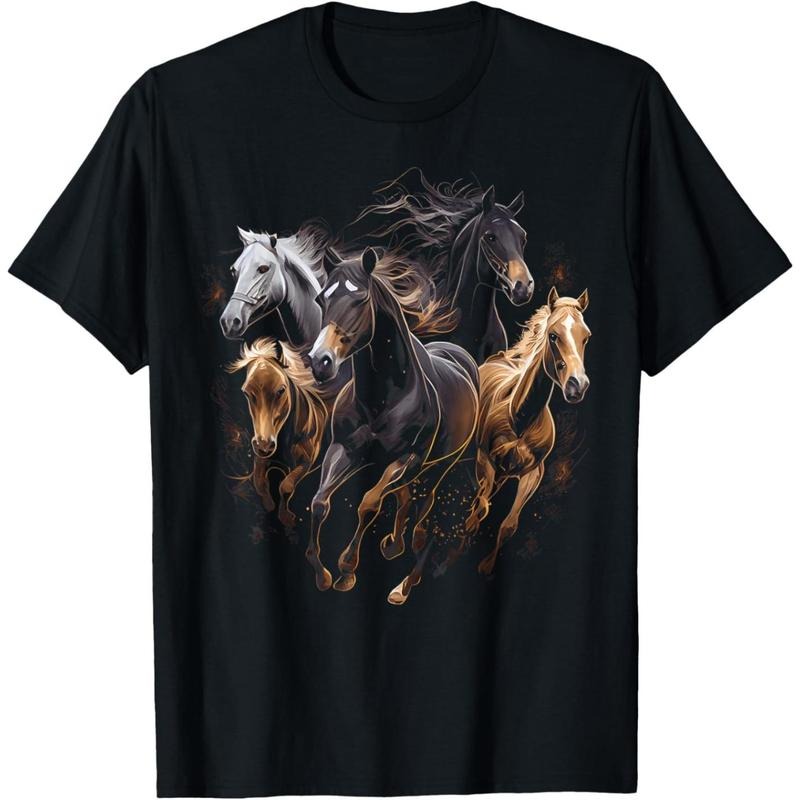 Horses Collage Horse Lover Graphic for Men Women Boys Girls T-Shirt made in usa Hoodie, Sweatshirt | GrindPrints.com