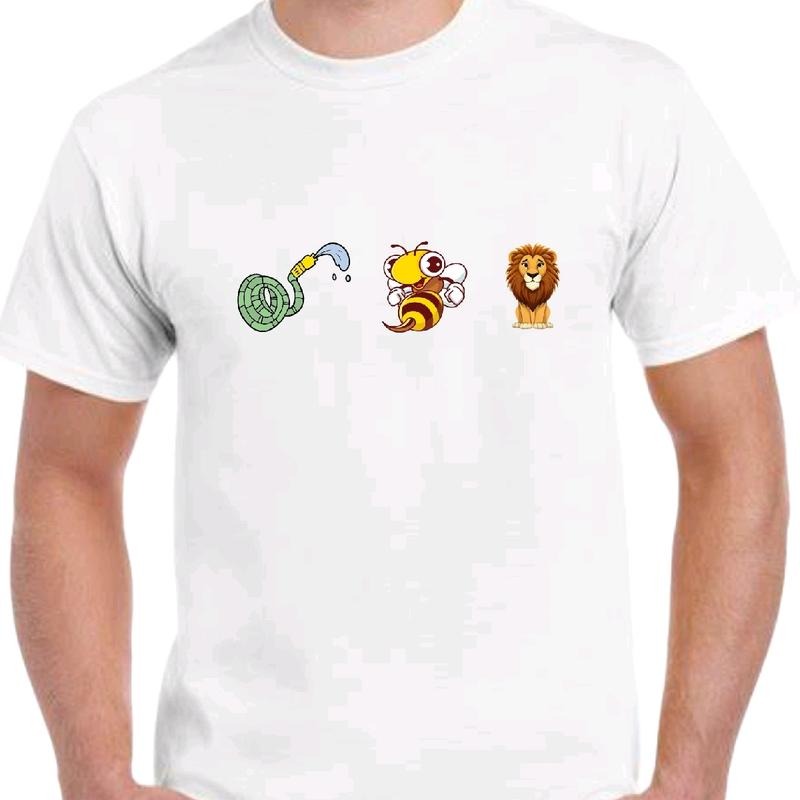 Hose, Bee, Lion T-Shirt - Witty and Distinctive