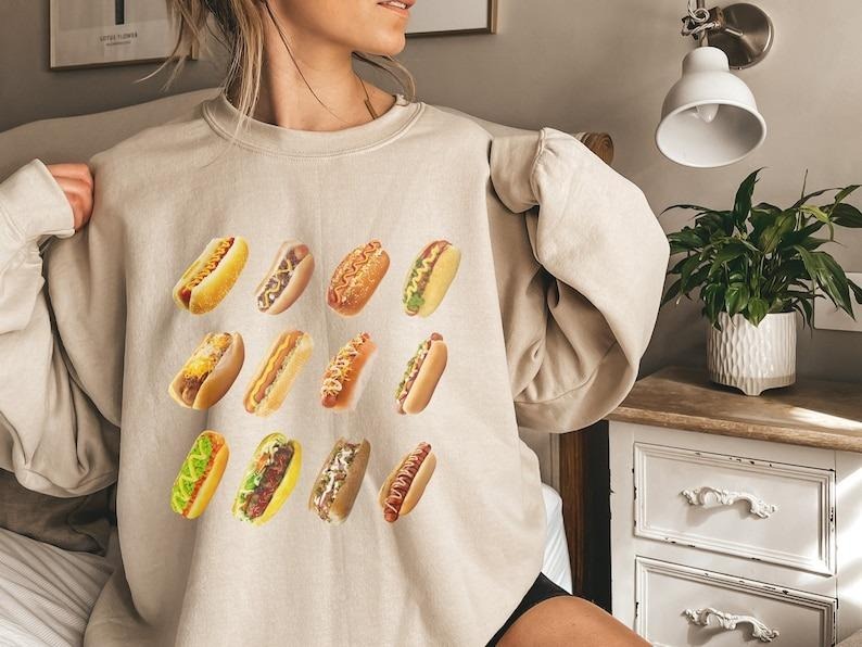 Hot Dog Sweatshirt, Glizzy Sweatshirt, Hot Dog Shirt Hoodie | GrindPrints.com