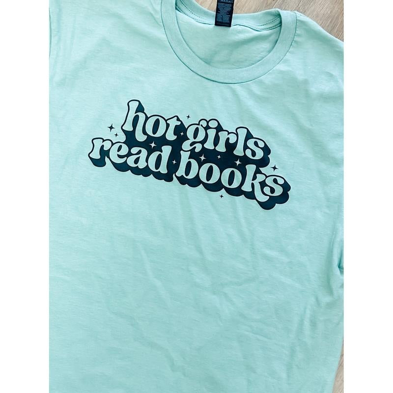Hot Girls Read Books Graphic Tee Hoodie, Sweatshirt | GrindPrints.com