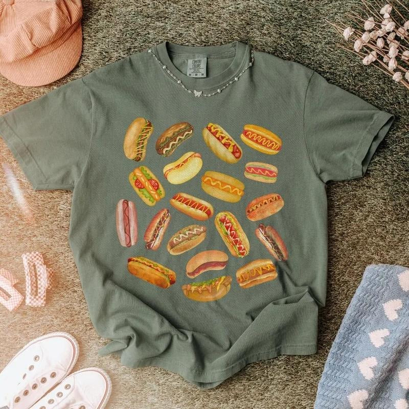 HotDog Shirt, Funny 4th July Shirt, Makes Me Want A Hot Dog Real Bad Shirt, Independence Day Tee, Hot Dog Lover Shirt...