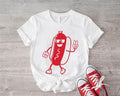 Hotdog Shirt, Unisex Hot Dog Shirt, Food Lover Gift T-Shirt, Foodie Tee, American Hotdog Shirt, Sausage Lover Gift Shirt....