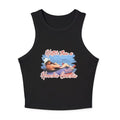 Hotter Than a Hoochie Coochie Tank Top Western Cowgirl Tank Cropped for Her Cowboy Tank 90s Collar Cotton T-Shirts,...