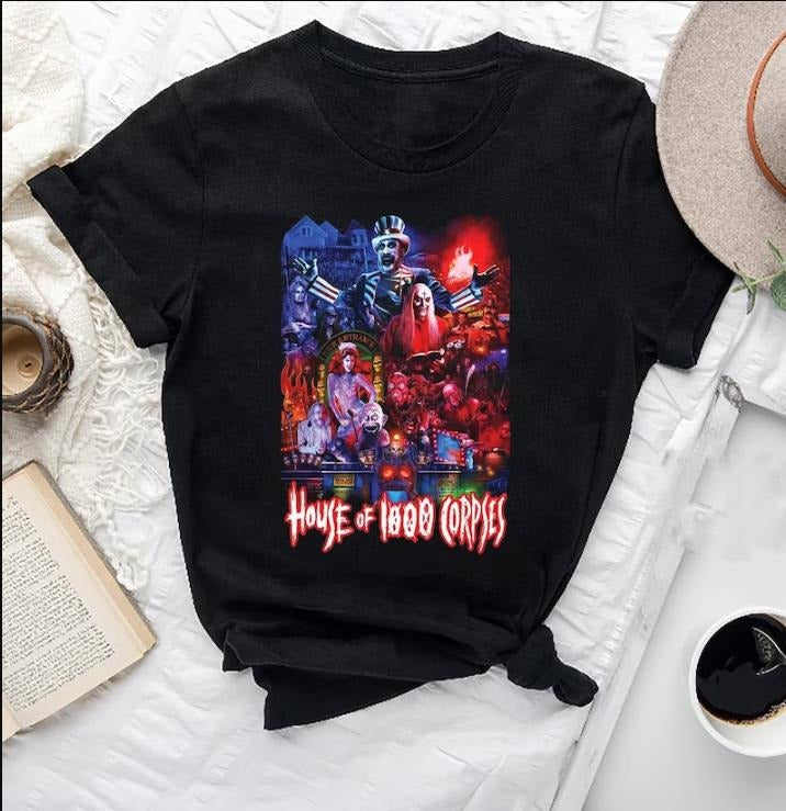 House Of 1000 Corpses Movie T-Shirt, Horror Movie T Shirt, Gift For Fans, Movie Shirt Hoodie, Sweatshirt | GrindPrints.com