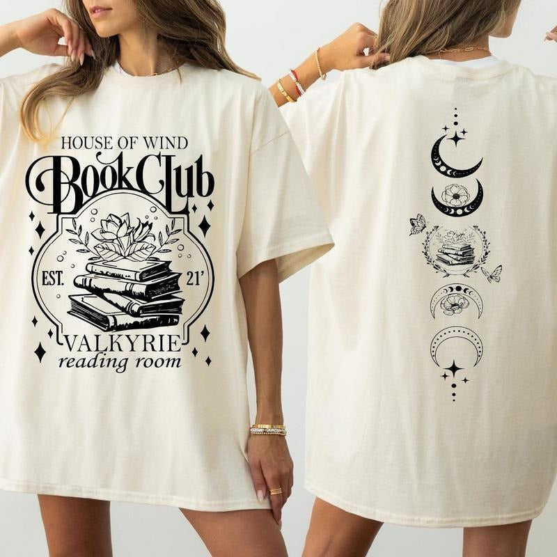 House Of Wind Book Club Shirt, Valkyrie Reading Room Hoodie, Night Court Sweatshirt, Book Lover, Unisex Sweater Pullover Tee