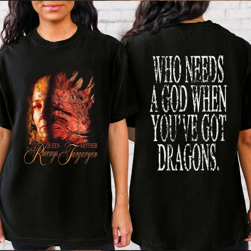 House of the D Shirt, GOT Shirt, Meleys, Shirt With Dragons, Dragon Lovers Shirt, Targaryen Shirt, Team Black, Dragons...