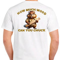 How Much Wood Can You Chuck? Men's funny T-shirt Menswear Casual humorous Hoodie, Sweatshirt | GrindPrints.com