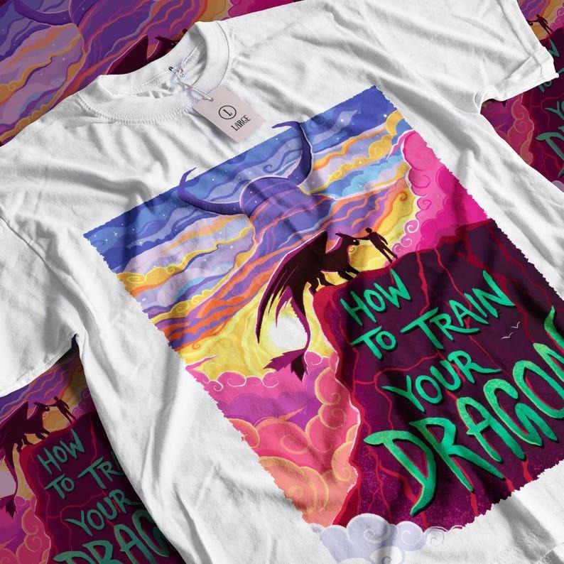 How to Train your Dragon Animation Movie Streetwear Graphic Unisex Short Sleeve T-Shirt Hoodie, Sweatshirt | GrindPrints.com