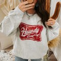 Howdy Cowboy Oversized Crewneck sweatshirt and Hoodie, Western clothing Sweatshirt, Country shirt, western tops, western...