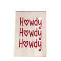 Howdy Poster Print, Retro Western Wall Art, Red Howdy Print, Simple Western Home Decor, Southern Home Decor Wild West...