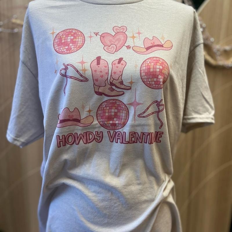 Howdy Valentine Tee - Cute Valentine Tee Hoodie, Sweatshirt | GrindPrints.com