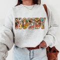 Howdy Vintage Collage Sweatshirt, Crewneck Graphic SweatShirt, cowgirl outfits, western outfit women, western tops,...