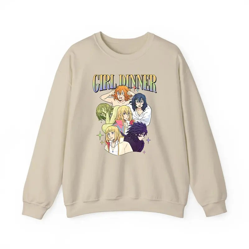 Howl Pendragon Sweatshirt, Girl Dinner, Howl's Moving Castle Sweatshirt, Howl and Sophie Shirt, Studio Ghibli, Anime...