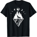 Howling Wolf Print T-shirt Cotton Casual Summer Tee, Trendy Tops Crew Neck Tee, Comfort Street Style Tee, Must-have...