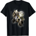 Howling in the moon, wolves, animal, wolf T-Shirt Hoodie, Sweatshirt | GrindPrints.com